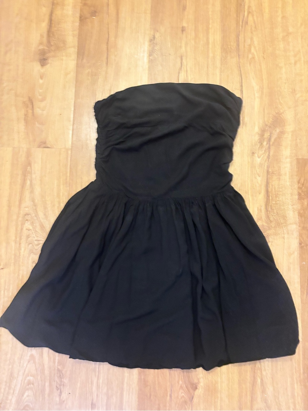 Princess Polly Black Strapless Skater Dress